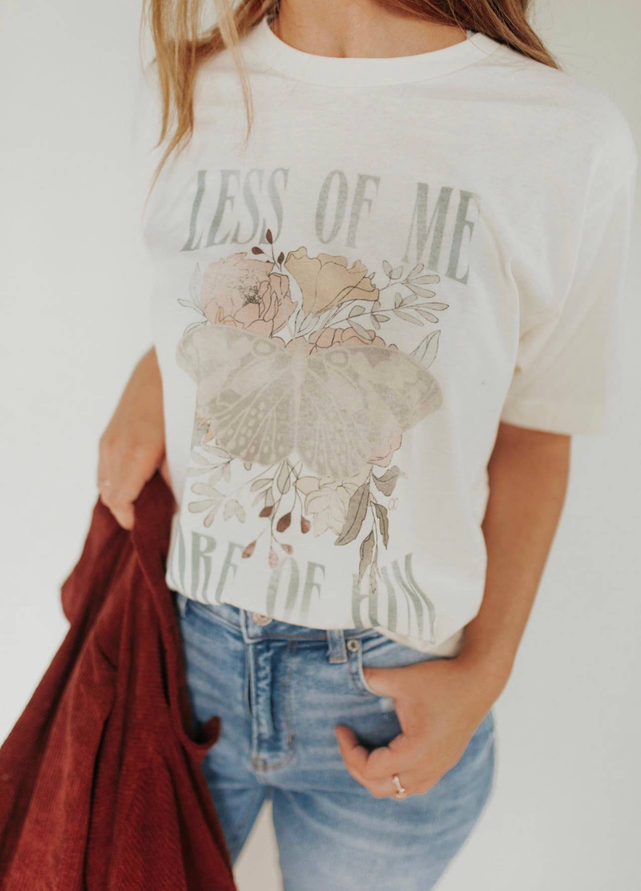 Less Of Me More Of Him Graphic Tee
