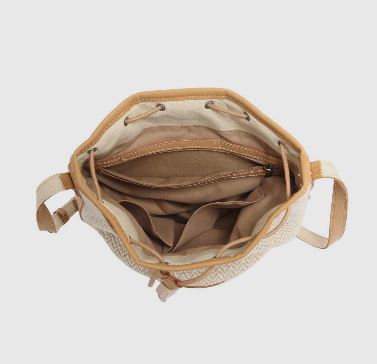 The Bucket Bag w/ Vegan Leather Trim